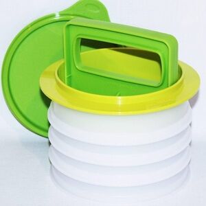 Tupperware hamburger press